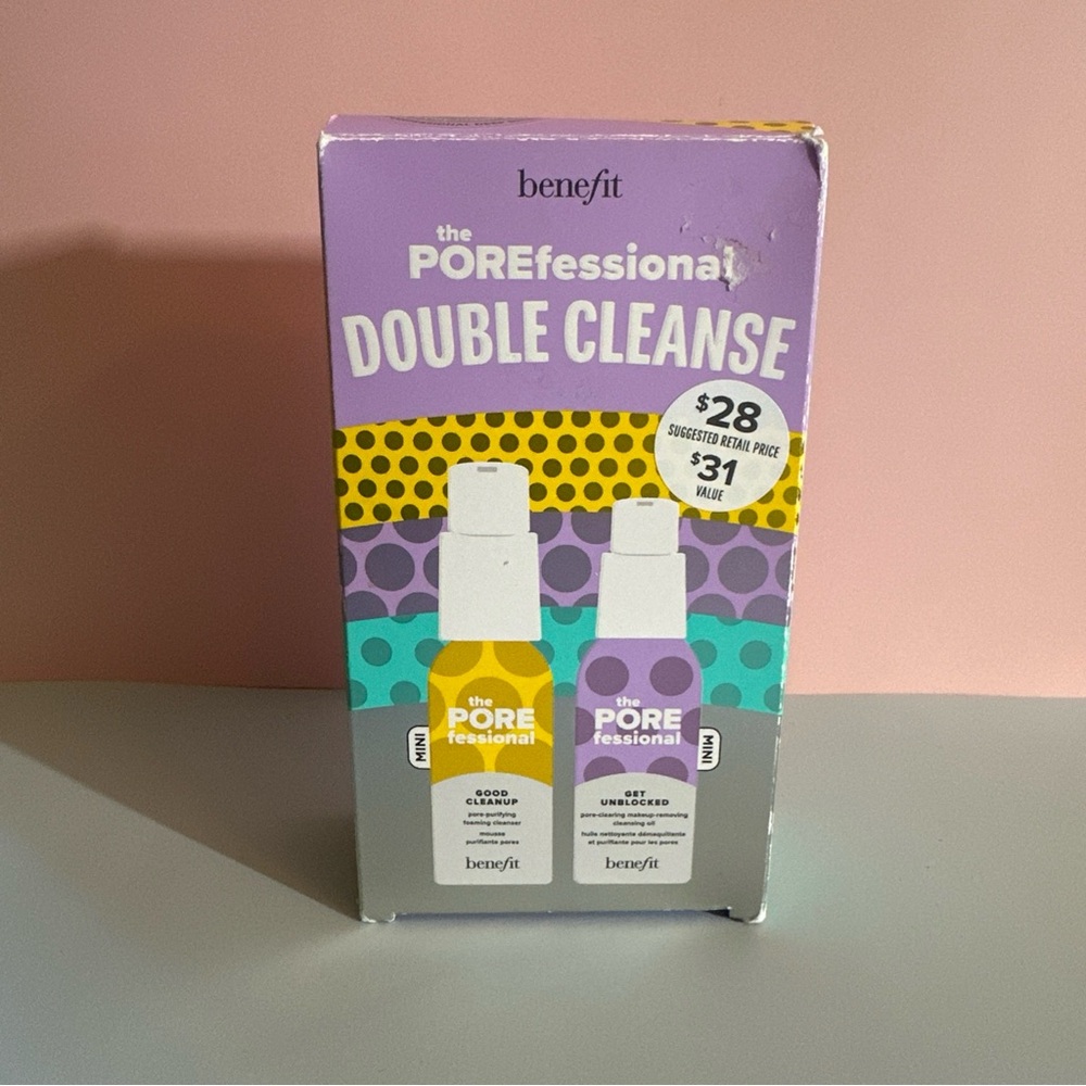 Benefit POREfessional Double Cleanse Set - Purple and Yellow